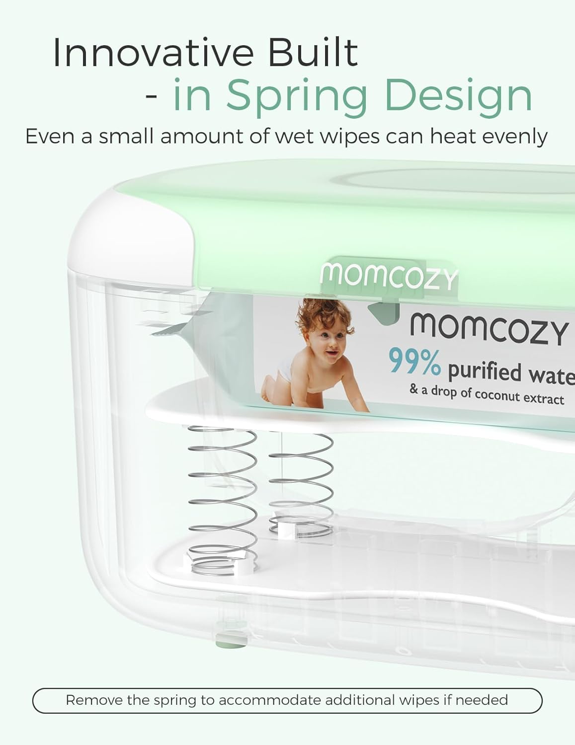 Momcozy Baby Wipe Warmer with Night Light & Digital Display