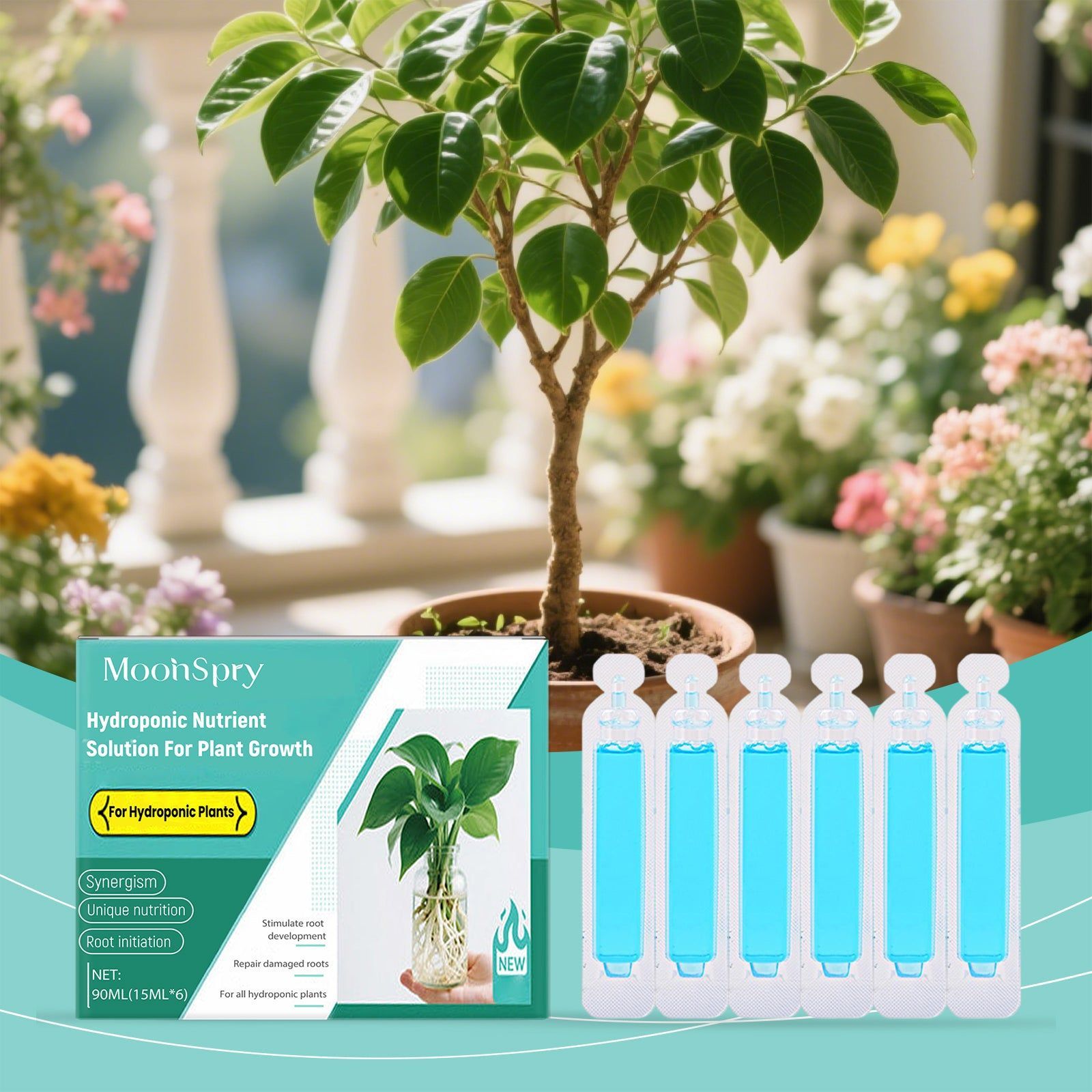 Boost Plant Growth with Plant Nutrient, Hydroponic Fertilizer, Root Activator ,90ml