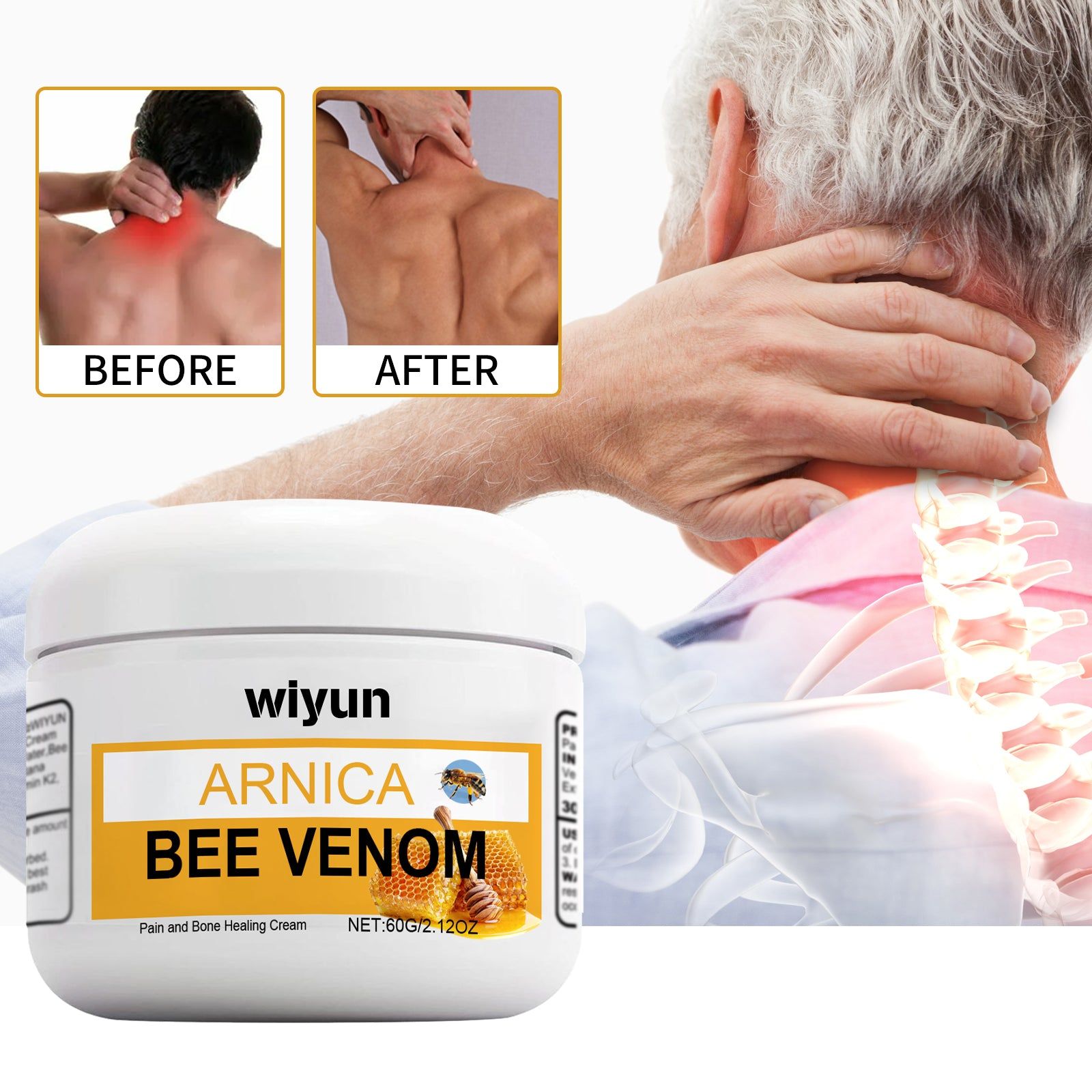 Relieve Joint Pain and Inflammation, Boost Mobility with Pain and Bone Healing Cream ,60g