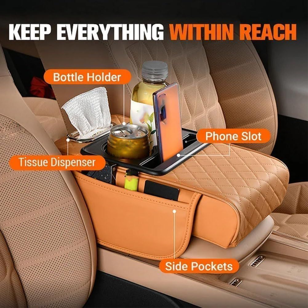 Car Armrest Cushion Integrated Pressurized Multifunctional Car Armrest Heightening Pad