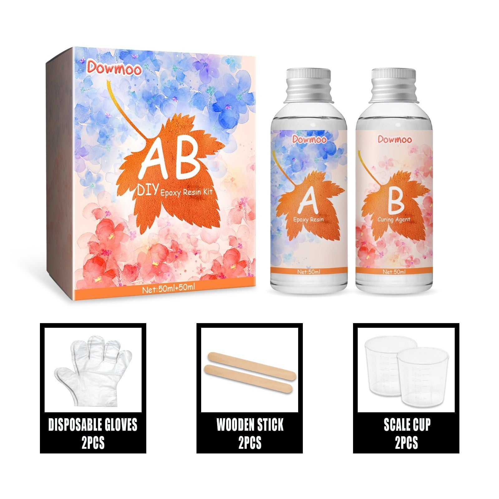 Crystal AB Resin Adhesive, Fast Dry, Bubble-Free, Perfect for DIY Crafts ,1set