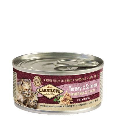 Carnilove WMM Turkey & Salmon for Kittens 100 g - BOX 12 CAN