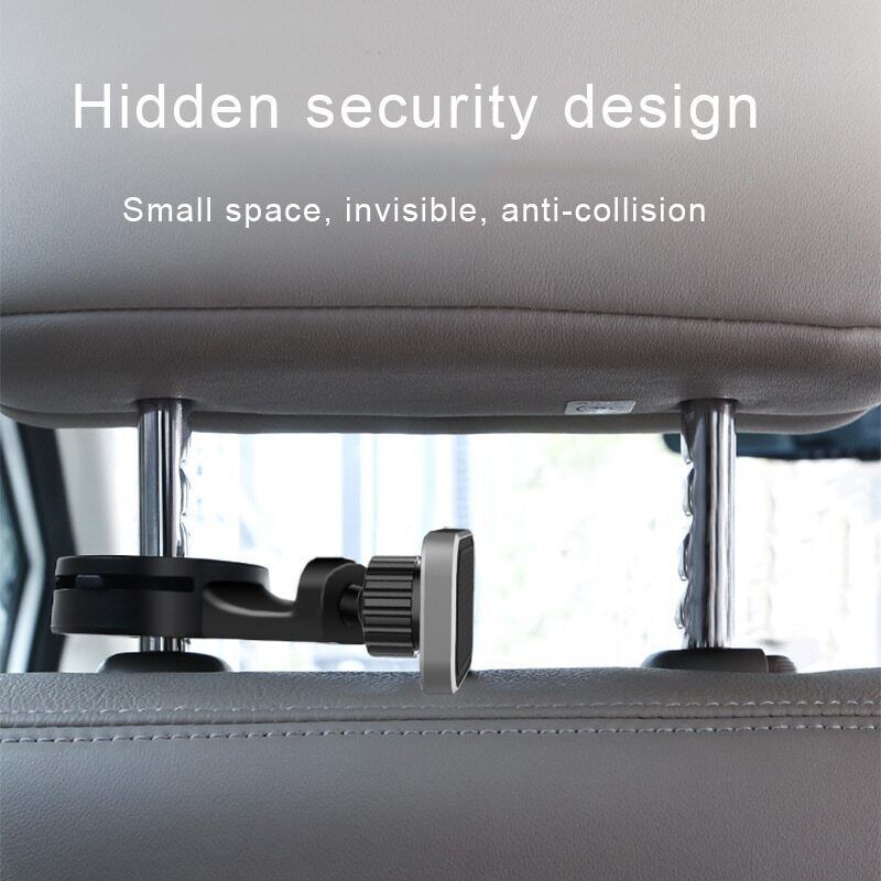 Magnetic Phone Holder Rotatable Universal Phone Mount For Car Headrest