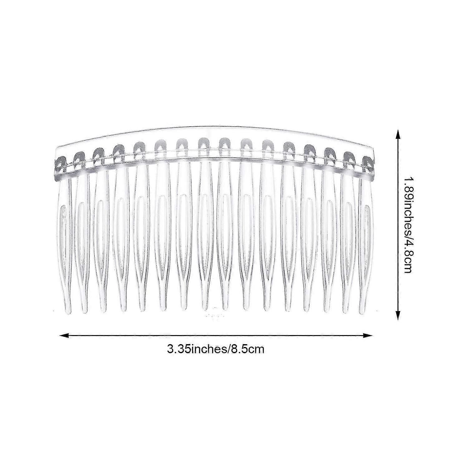 6 Pieces Hair Combs Slide Tortoise Smooth Hair Comb