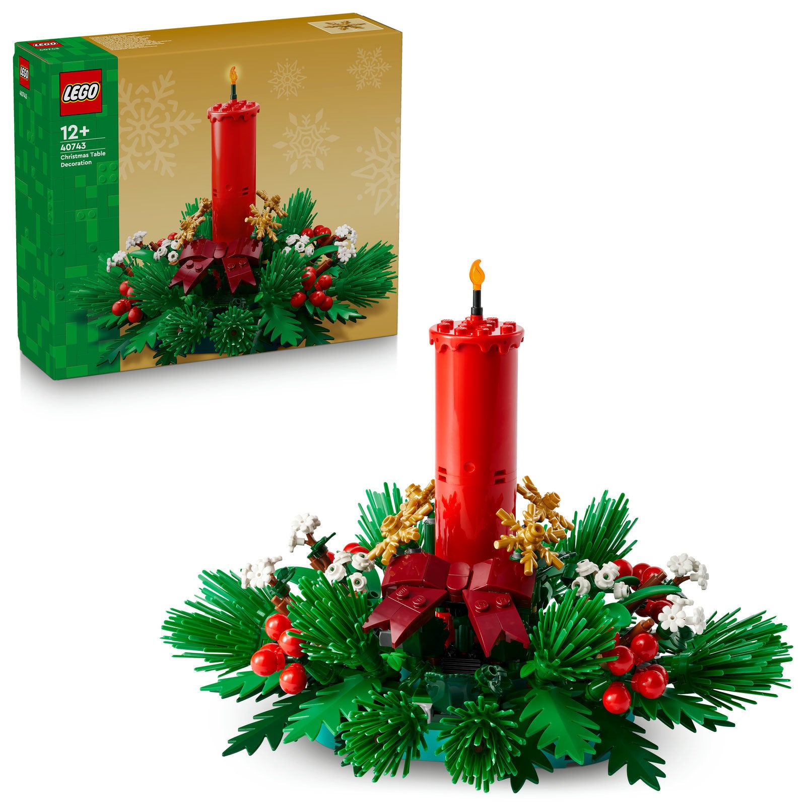 LEGO Christmas Table Decoration 40743 Building Set 433 Pieces, For Age 12+ Years