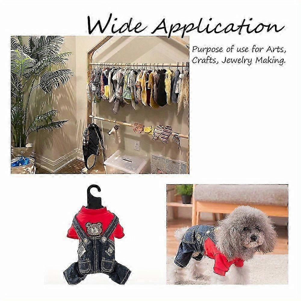 20pcs Dog Paw Print Plastic Clothes Hangers for Wardrobe Storage