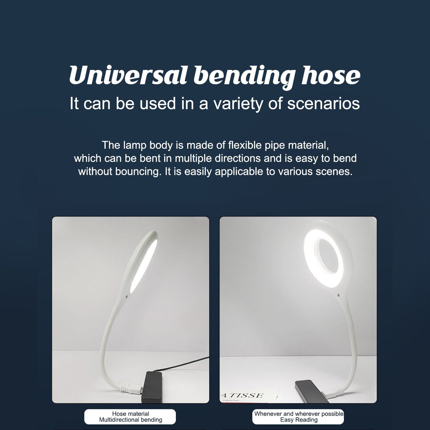 LED Reading Lamp Voice Control USB Light Smart Night Light For Bedroom