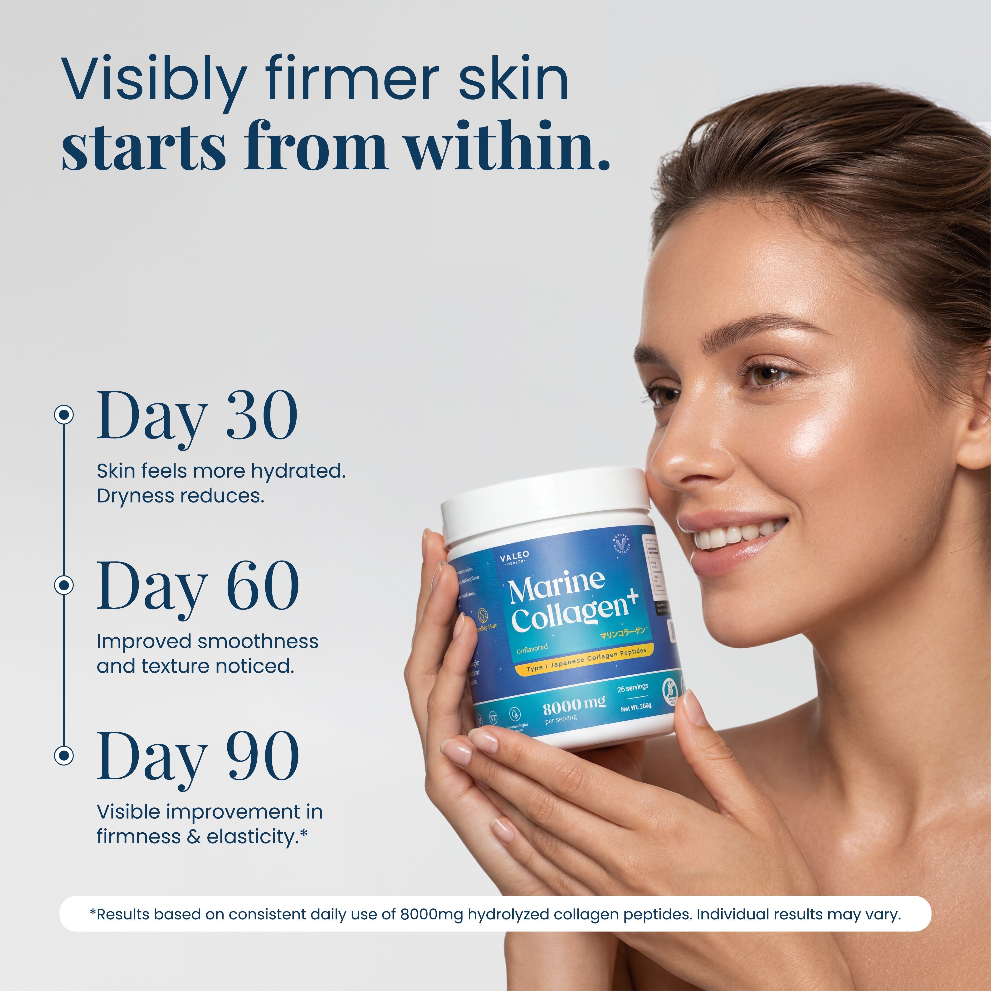 Valeo Marine Collagen + Herbal Max L-Glutathione