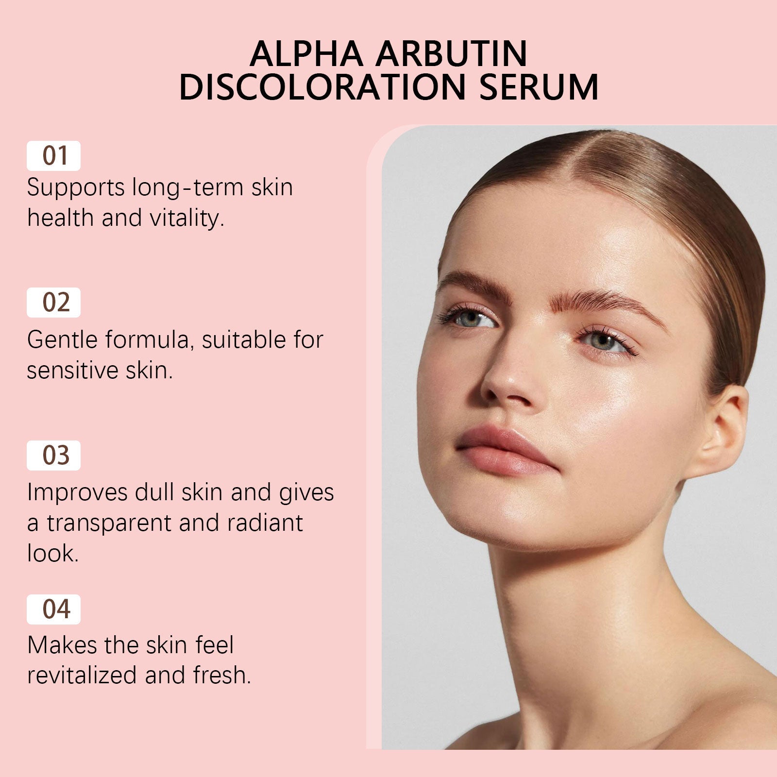 Arbutin Face Serum, Brightening & Moisturizing Facial Care for Radiant Skin ,30ml