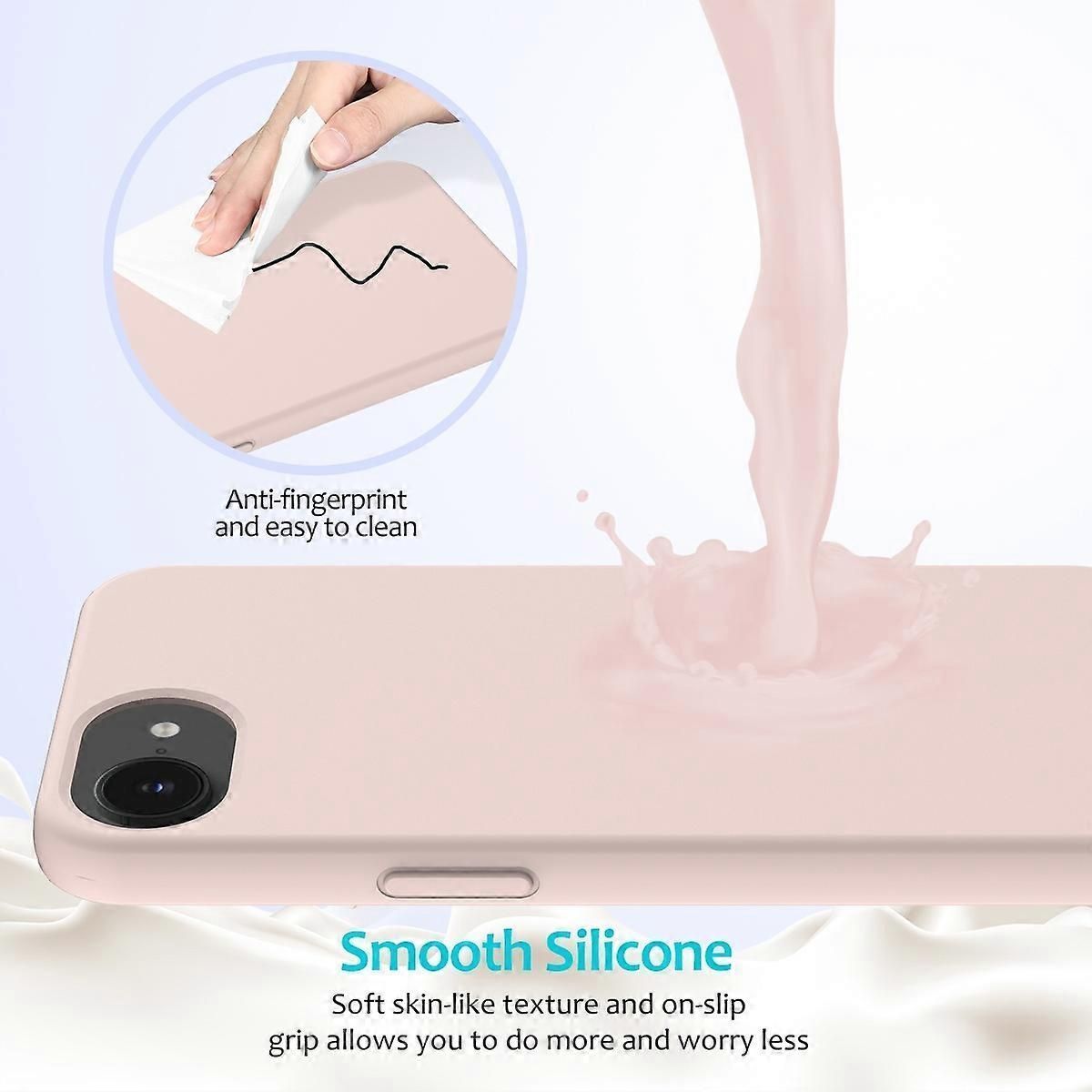 Liquid Silicone Case for iPhone 16E With Soft Lining