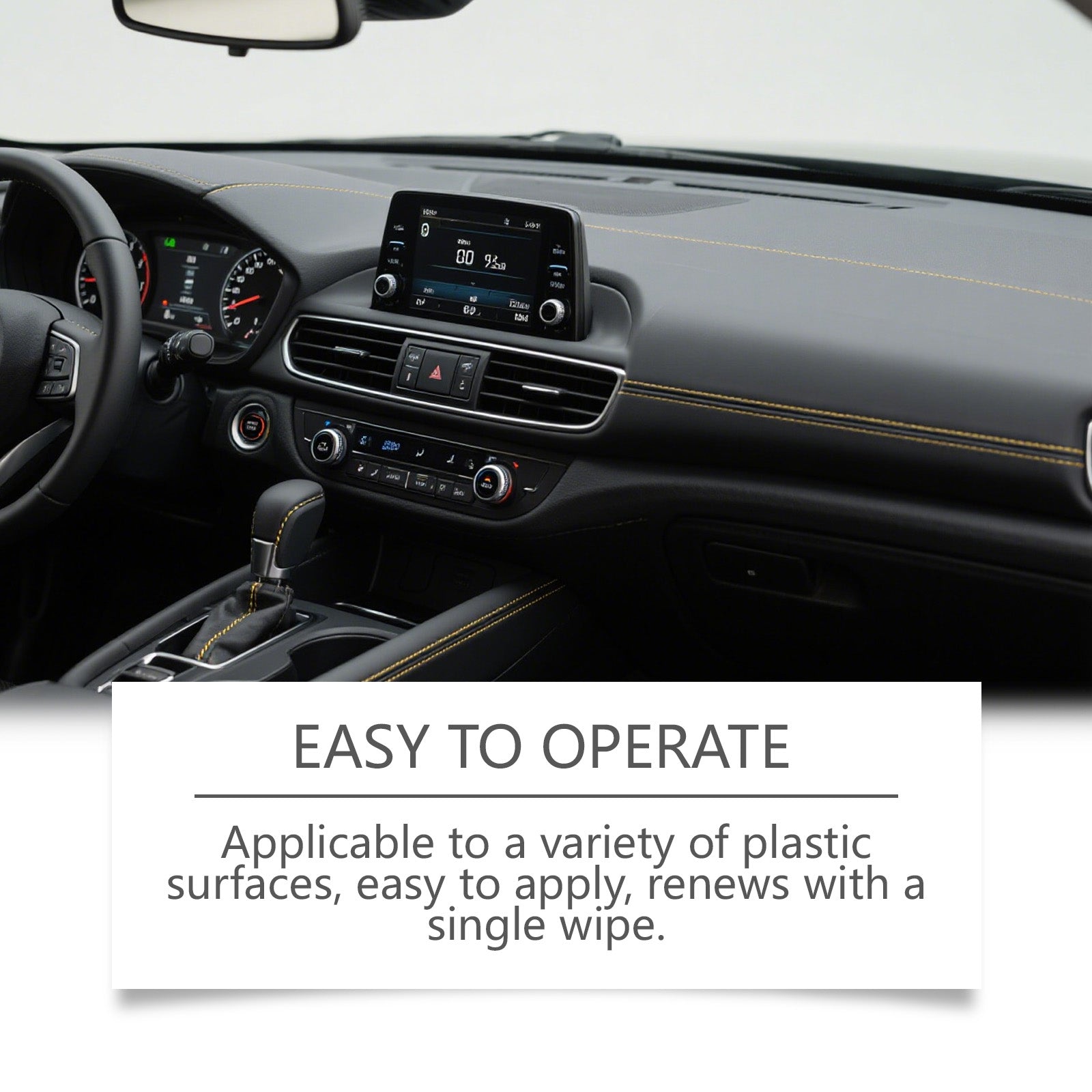 Car Plastic Decontamination & Shine Restorer, Interior Polishing, Fading Prevention ,1set