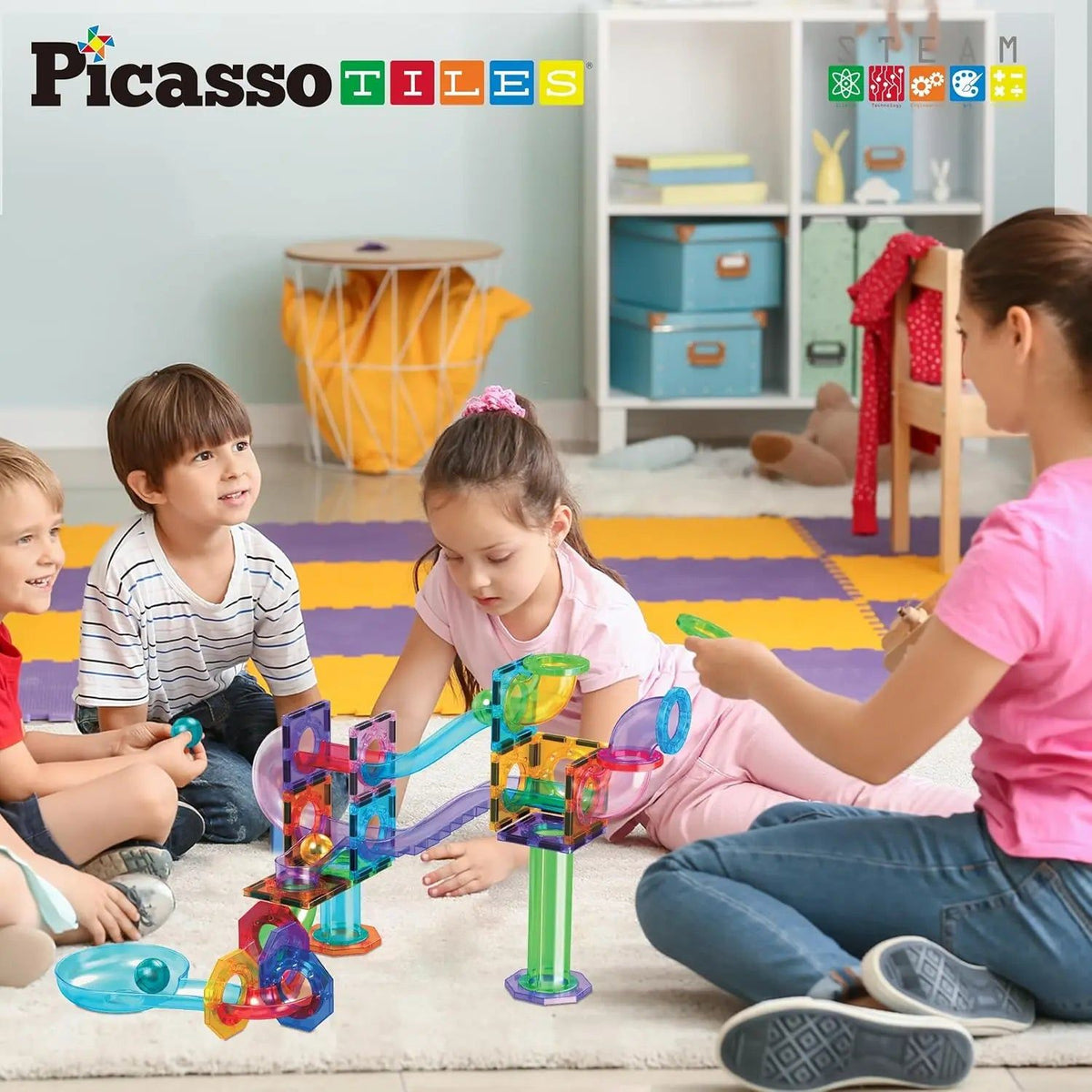 Magnetic Marble Run Set 60 pcs – PicassoTiles