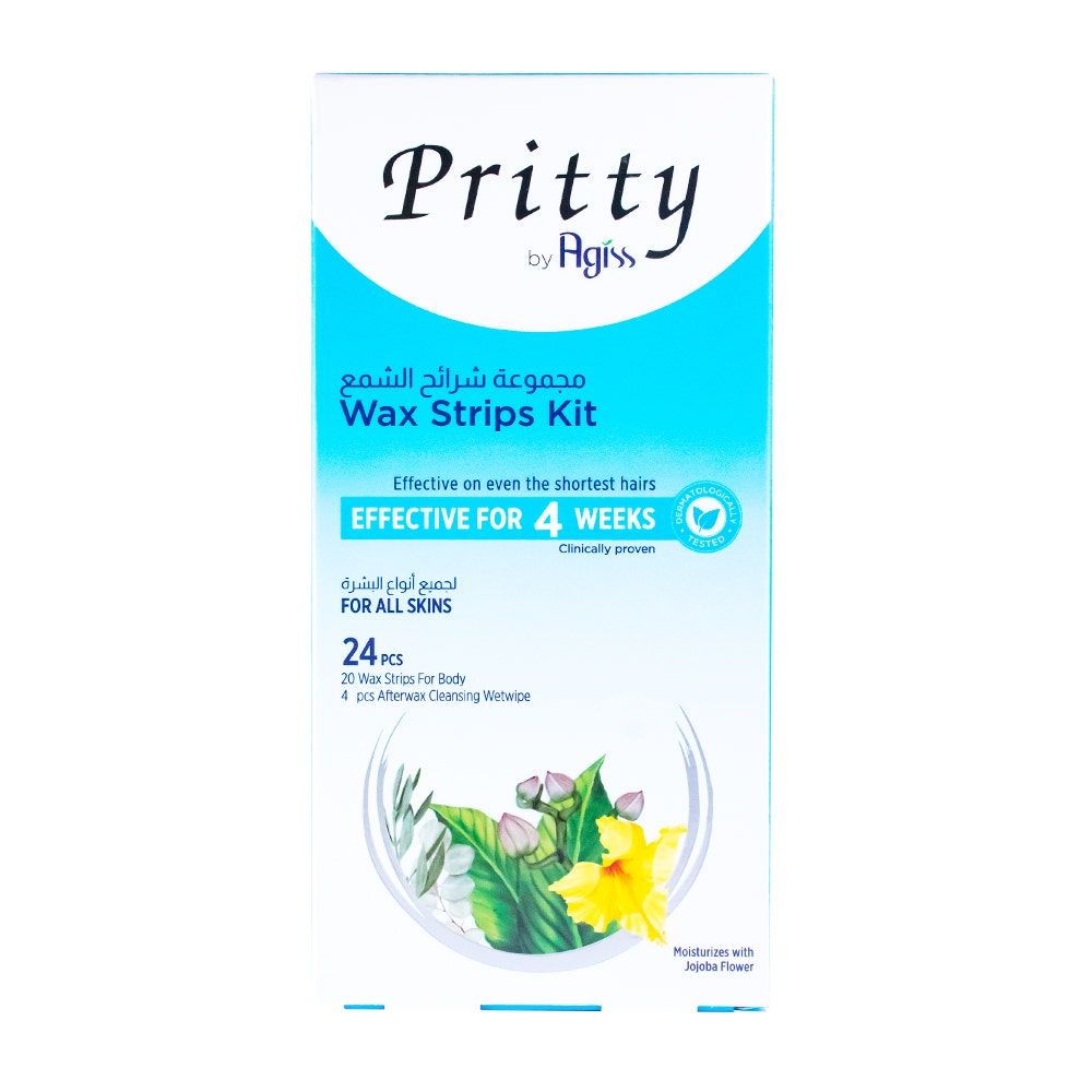 Pritty Body Wax Strips All Skin Types, 1 Kit