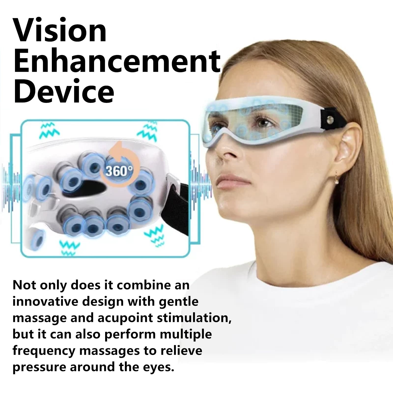 Revitalize Your Eyes with Portable Eye Massage Device, Relieve Fatigue, Improve Vision ,1pcs