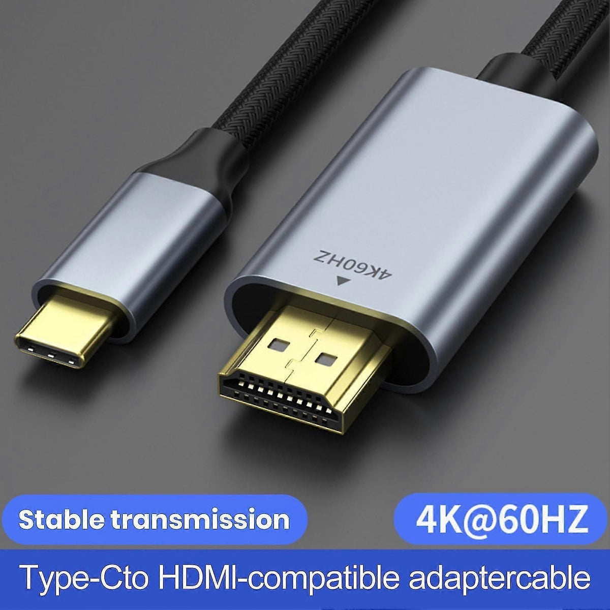 Type C to HDMI Adapter 4K 60Hz for Laptop Phone PS5 Xbox and Monitors