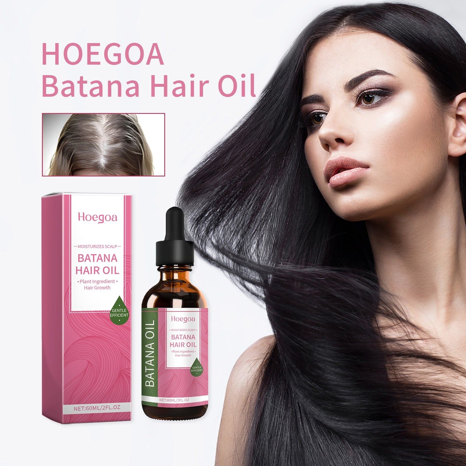 Batana Hair Oil for Thick, Glossy, Strong Hair, Scalp Nourishing, Hair Growth ,60ml