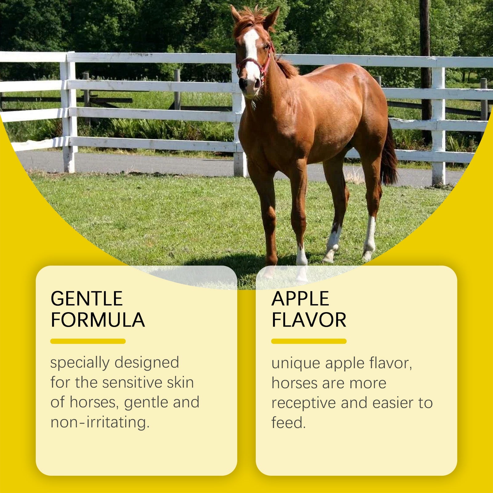 Apple-Flavored Horse Ointment, Expelling Insects, Gentle & Non-Irritating, Portable ,1pcs