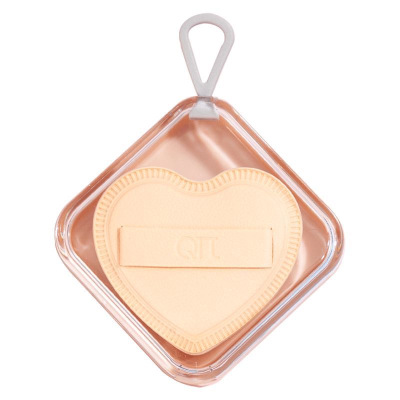 Reusable Makeup Puff Heart Shaped Makeup Sponges Cosmetic Tool With Storage Box