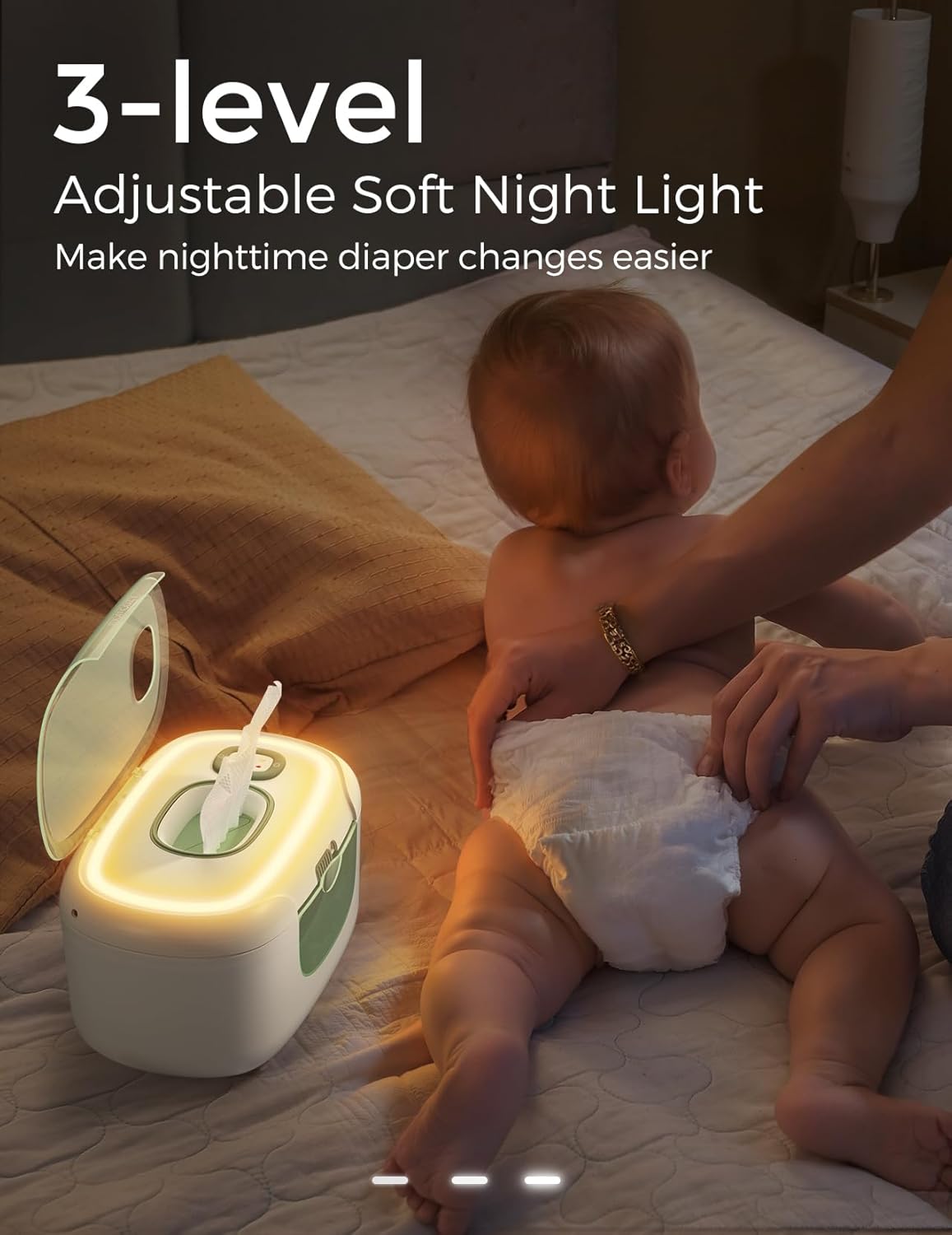 Momcozy Baby Wipe Warmer with Night Light & Digital Display