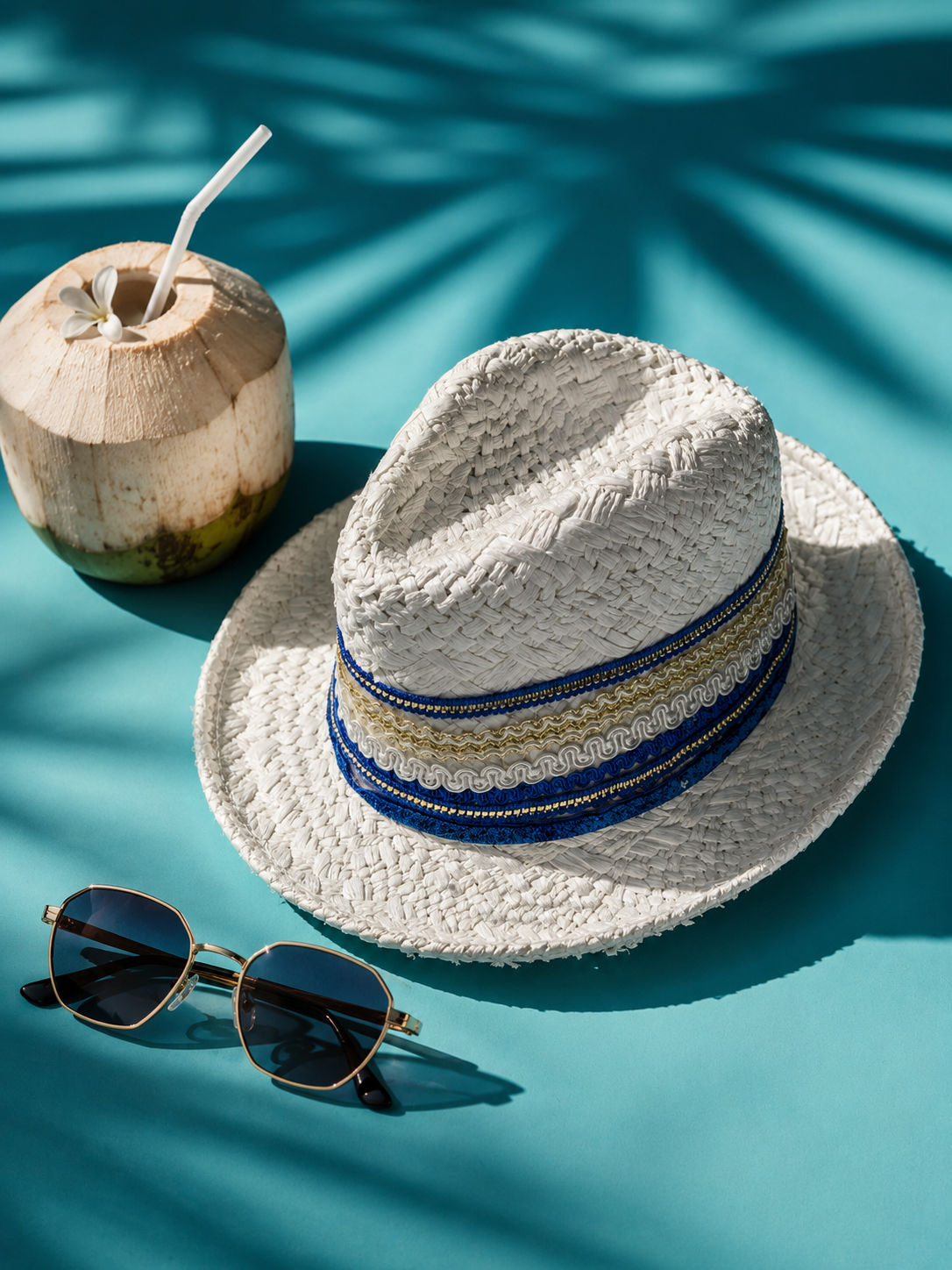 Tendresse Boutique White Straw Hat