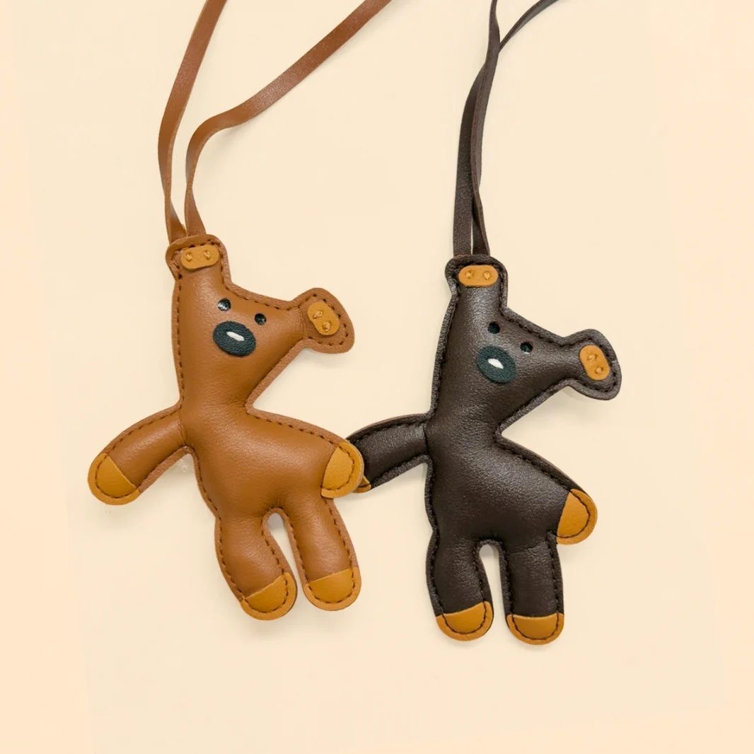 CocoBear Leather Charm