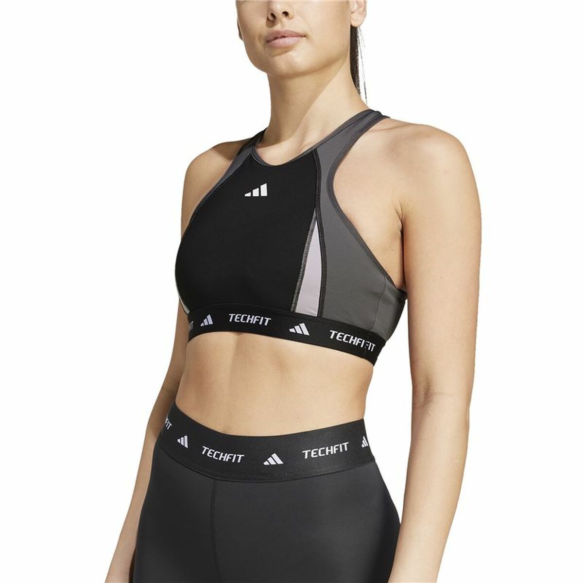 Sports Bra Adidas Techfit  Black