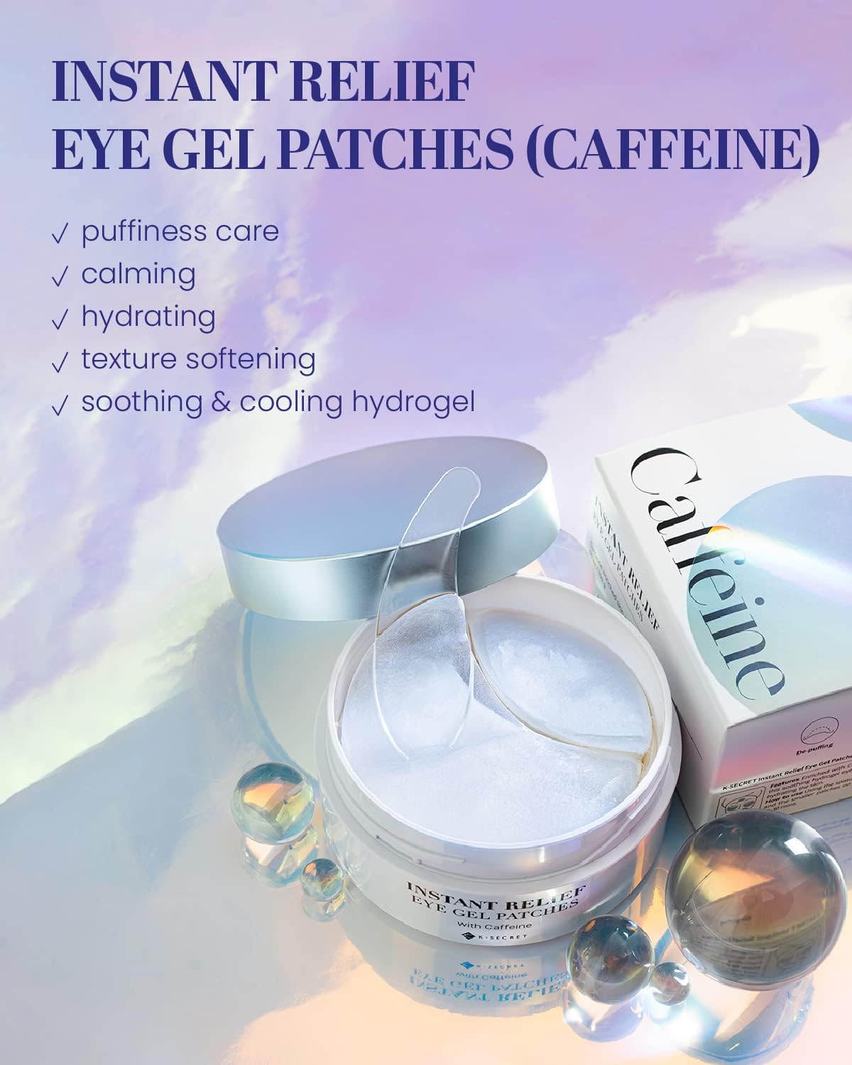 K-SECRET Instant Relief Eye Gel Patches (CAFFEINE)
