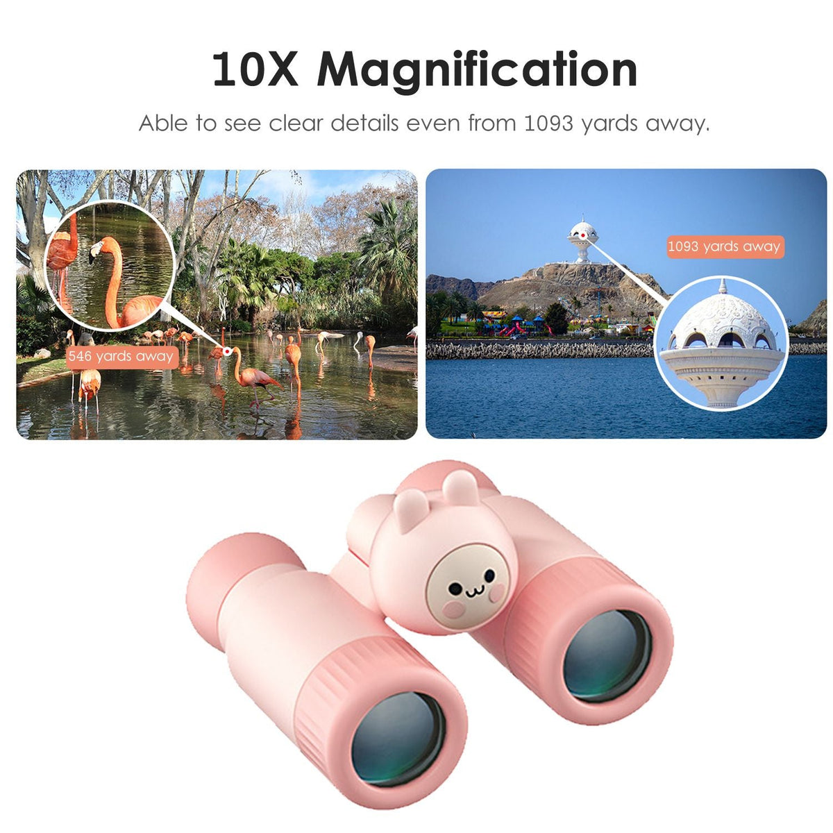 Kids Telescope Mini Detachable Binoculars Science Educational Toy Gifts For Camping