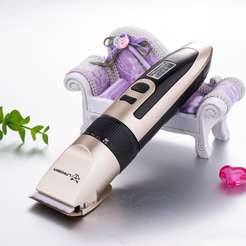Gold Pet Hair Clipper Kit with 6 Guide Combs