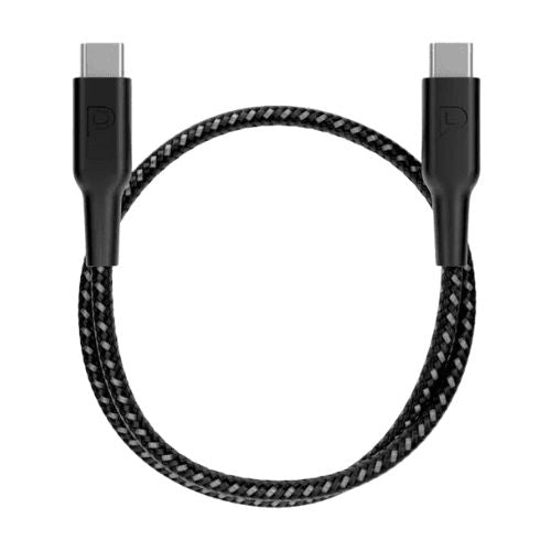 Powerology Braided USB-C To C Cable 30Cm/0.98ft