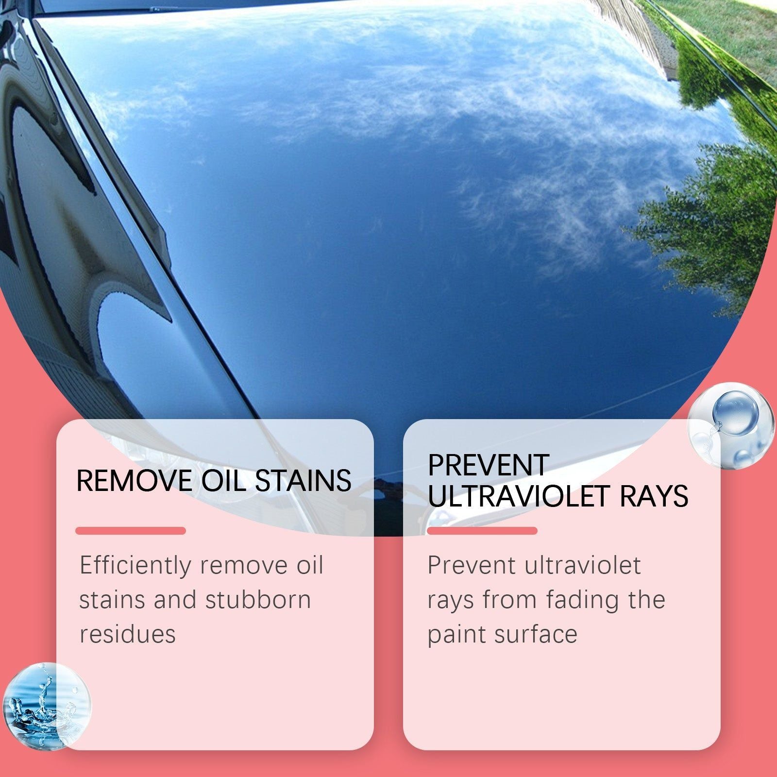 Automobile Coating Spray, UV Protection, Car Wax & Polish, Easy to Use ,100ml