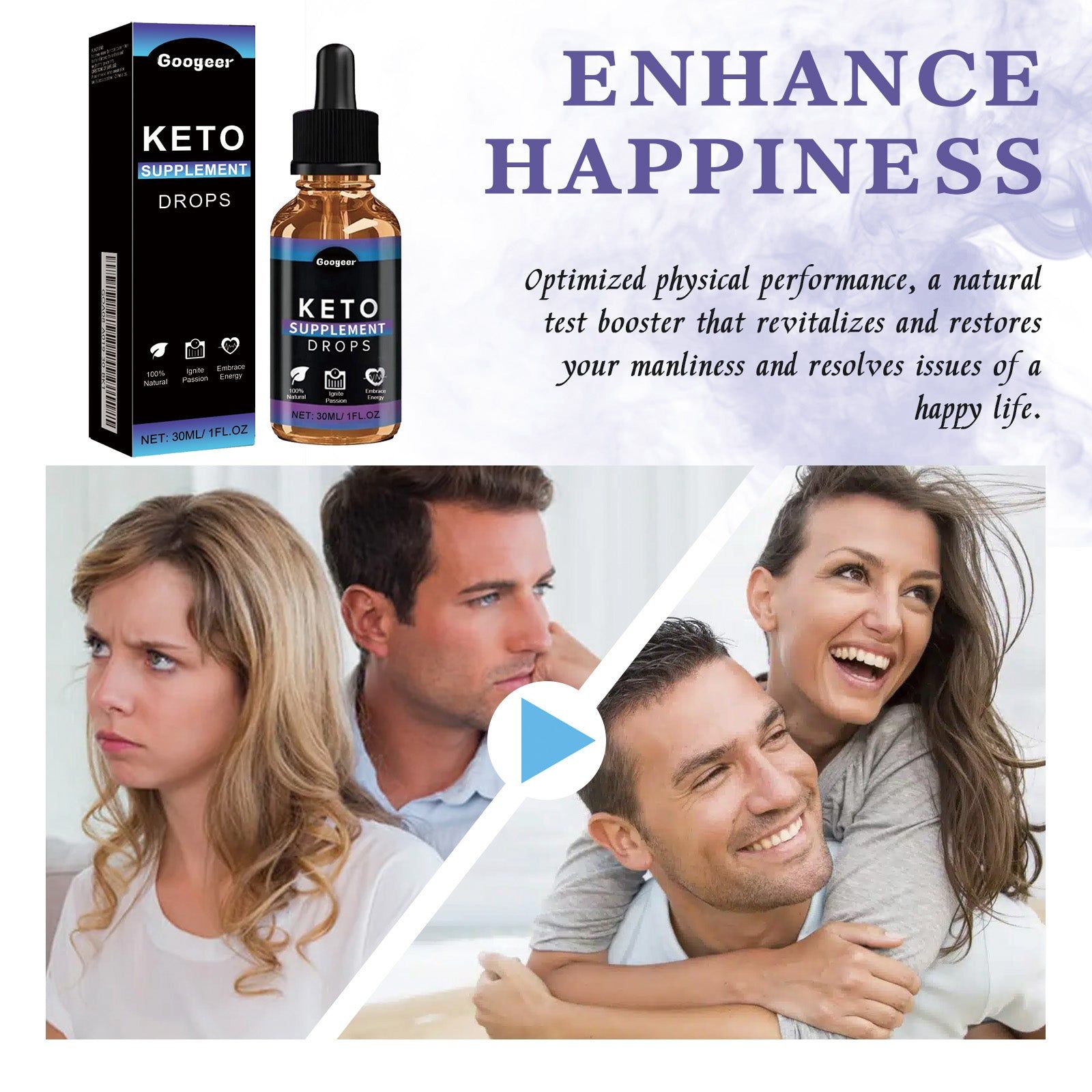 Boost Your Body Care Naturally, Men's Energy & Vitality Drops, Feel Rejuvenated ,30ml