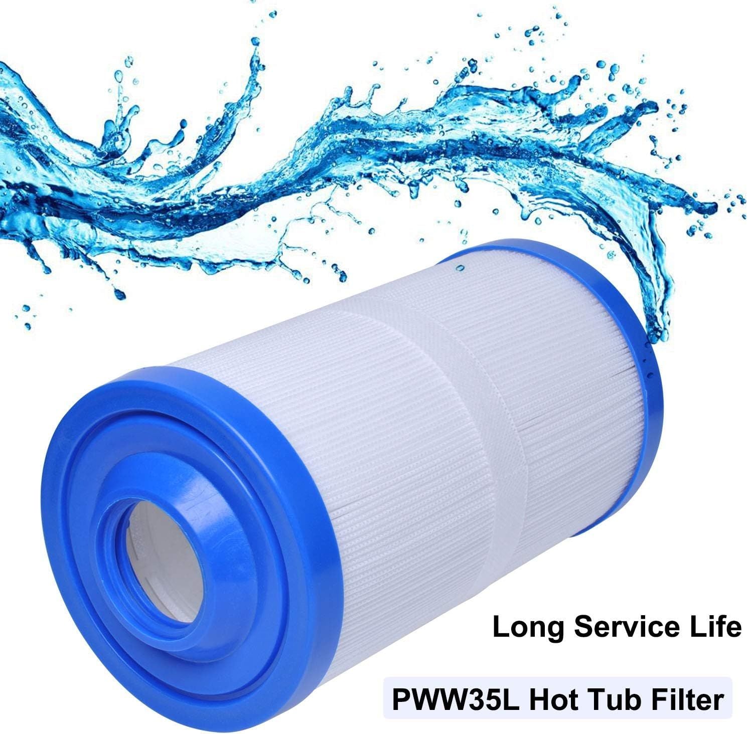 2pcs PWW35L Hot Tub Filter Cartridge Filter Compatible with Unicel 4CH-935 Waterway 817-4035 Teleweir 35 SF