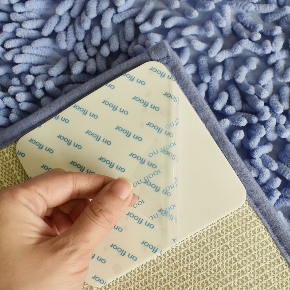 8pcs Rug Grippers Carpet Fixed Stickers Non Slip Rug Pad Non Skid Reusable Rug Tape