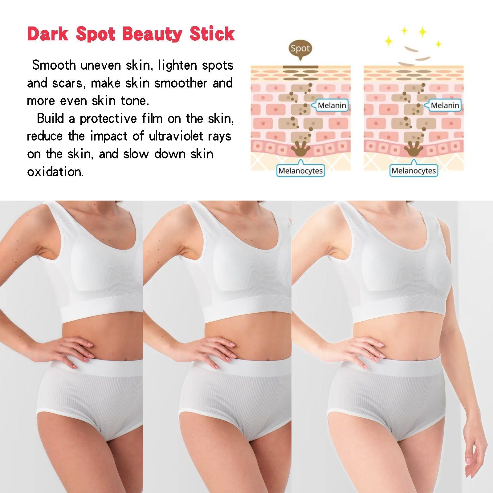 Dark Spot Repair Stick for Brightening, Moisturizing, and Scar Fade, Skin Lightening Solution ,15g