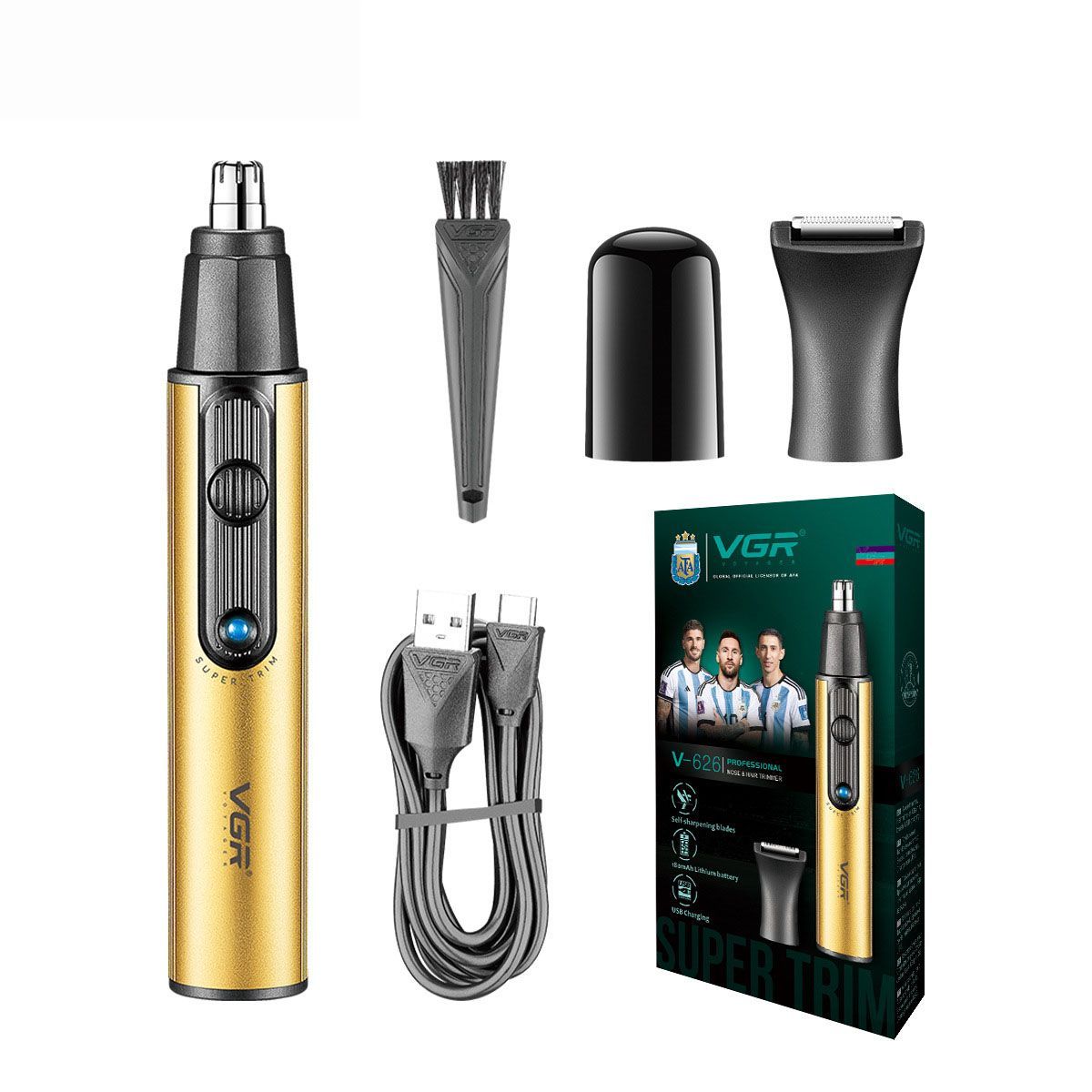 2-in-1 USB Nose Hair Trimmer and Shaver