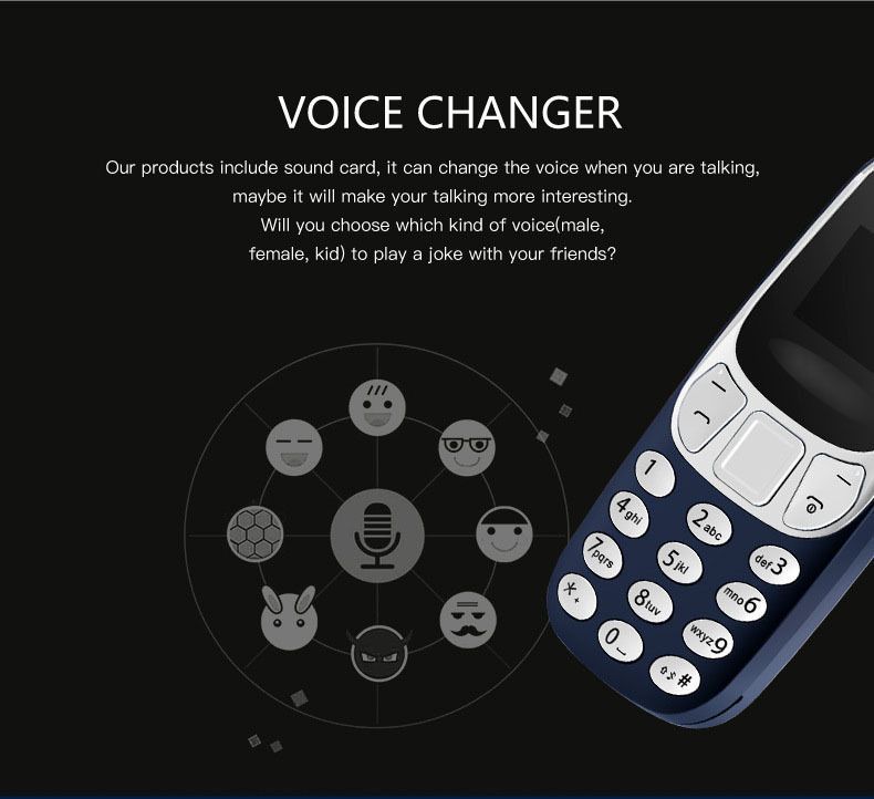 Mini Mobile Phone Keypad Wireless Portable Bluetooth Non Smart Mobile Phone