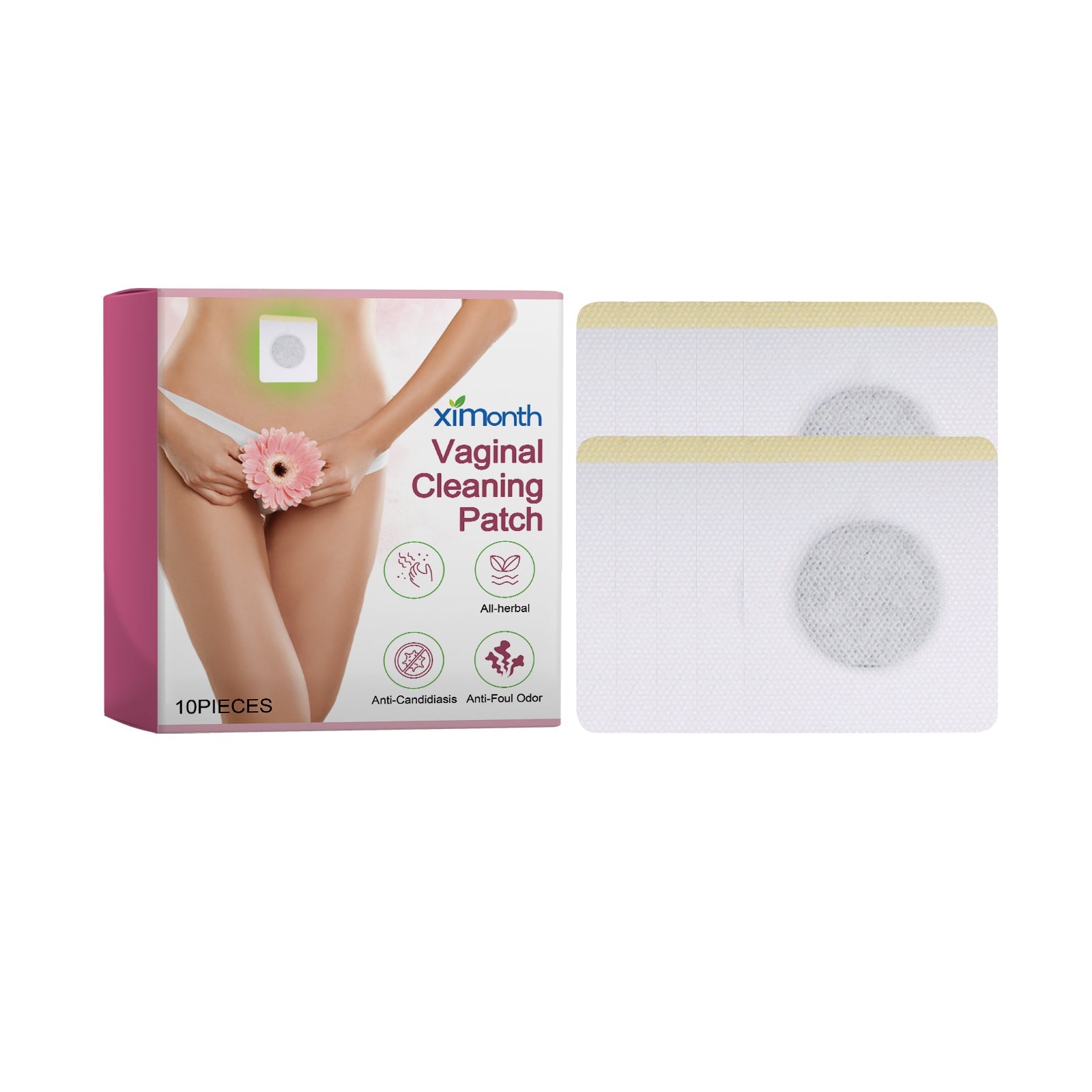Feminine Body Care Patch, Natural Odor & Itch Relief, Skin Cleansing ,10pcs