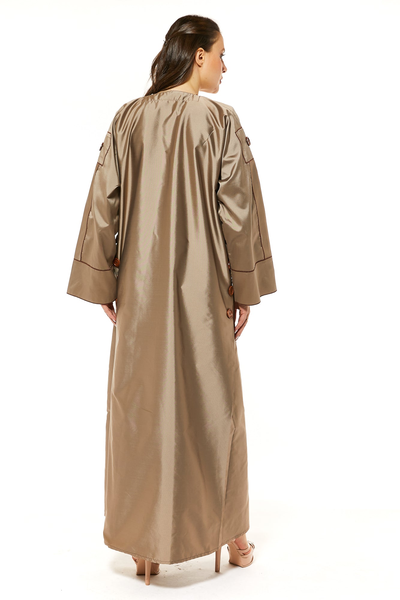 MOiSTREET Tan Casual Abaya