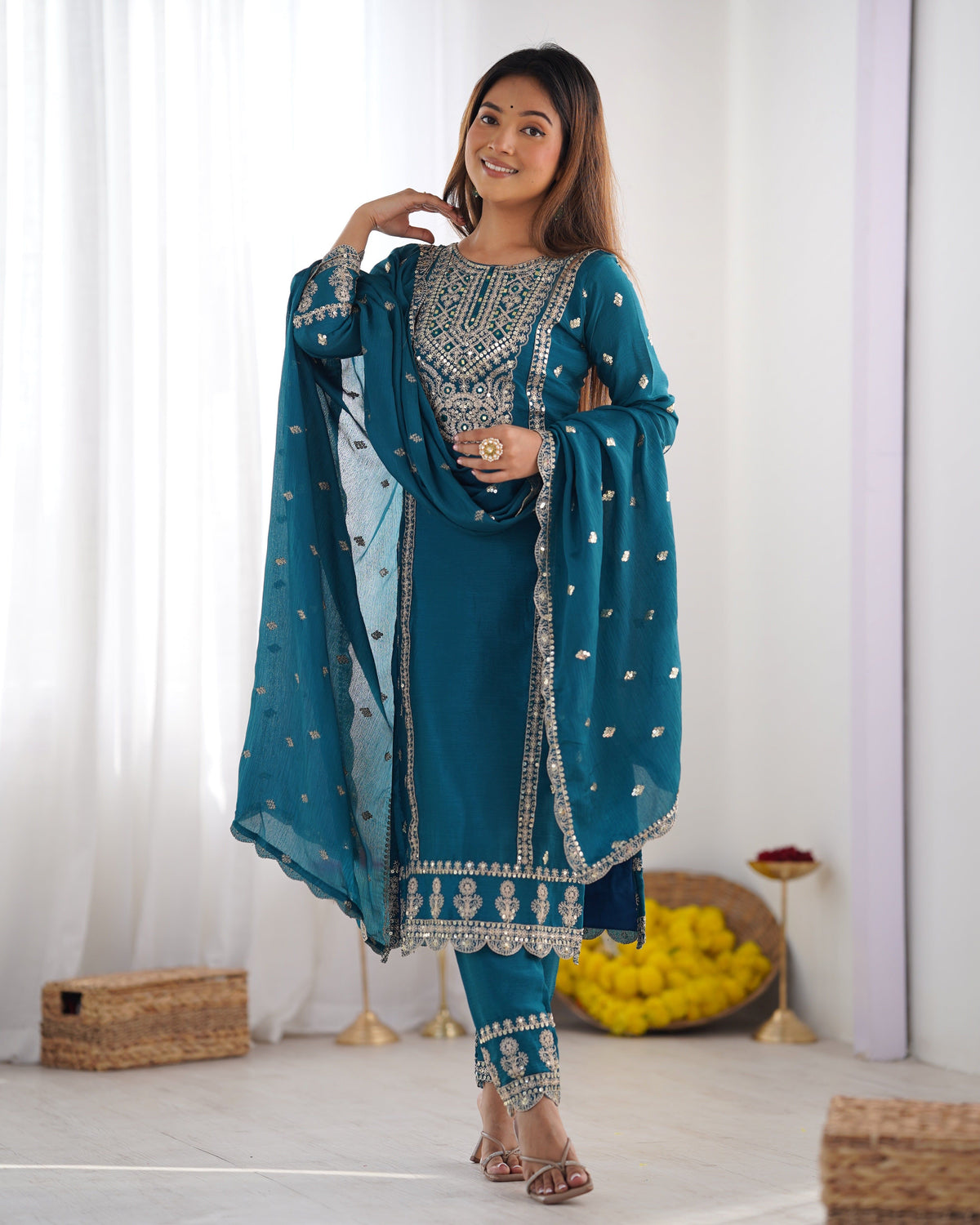 Fab Zone Festive Outfit with Dupatta