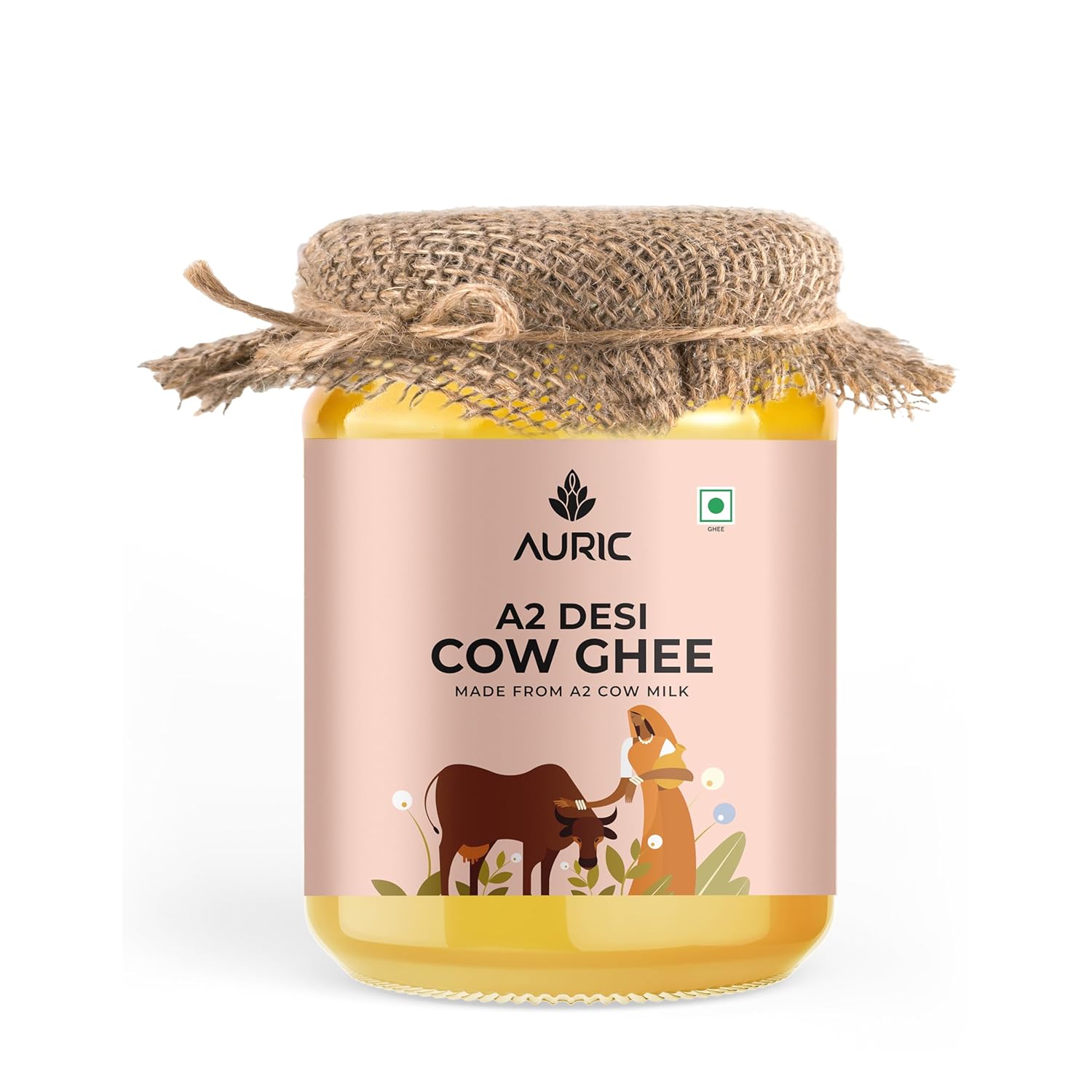 Auric A2 Bilona Desi Cow Ghee 500 ml