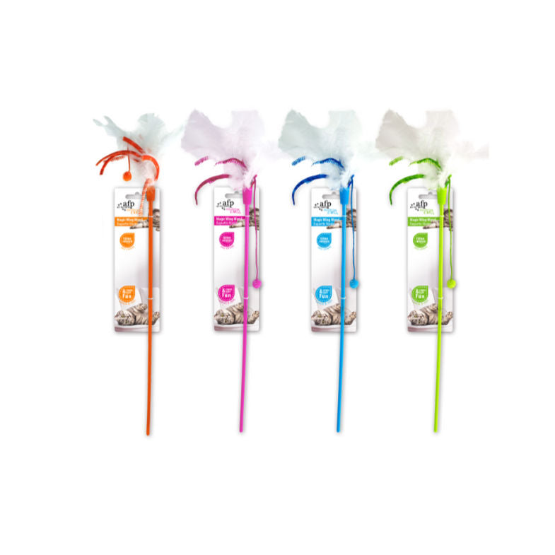All For Paws Modern Cat Magic Wing Wand Assorted - 8 pcs/pk