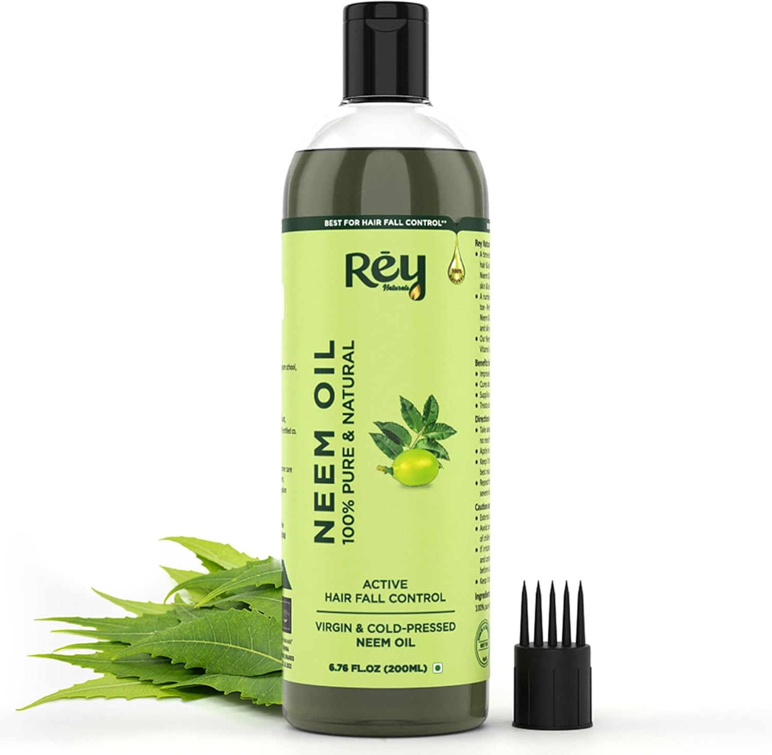 Rey Naturals Cold Pressed Neem Oil 200 ml