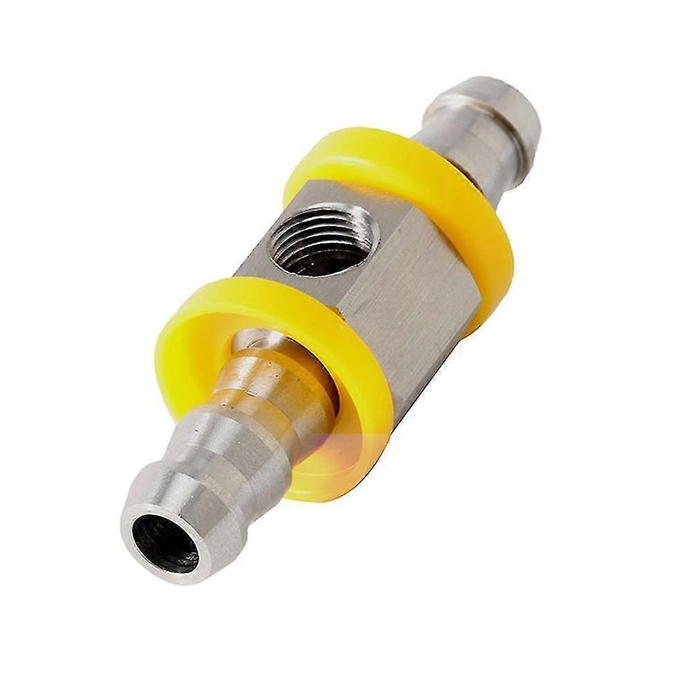 3/8inch Fuel Line Fuel Pressure Barbed Push Lock T-fitting Adapter 1/8-27 Npt Sensor Port 304 Stainless Steel
