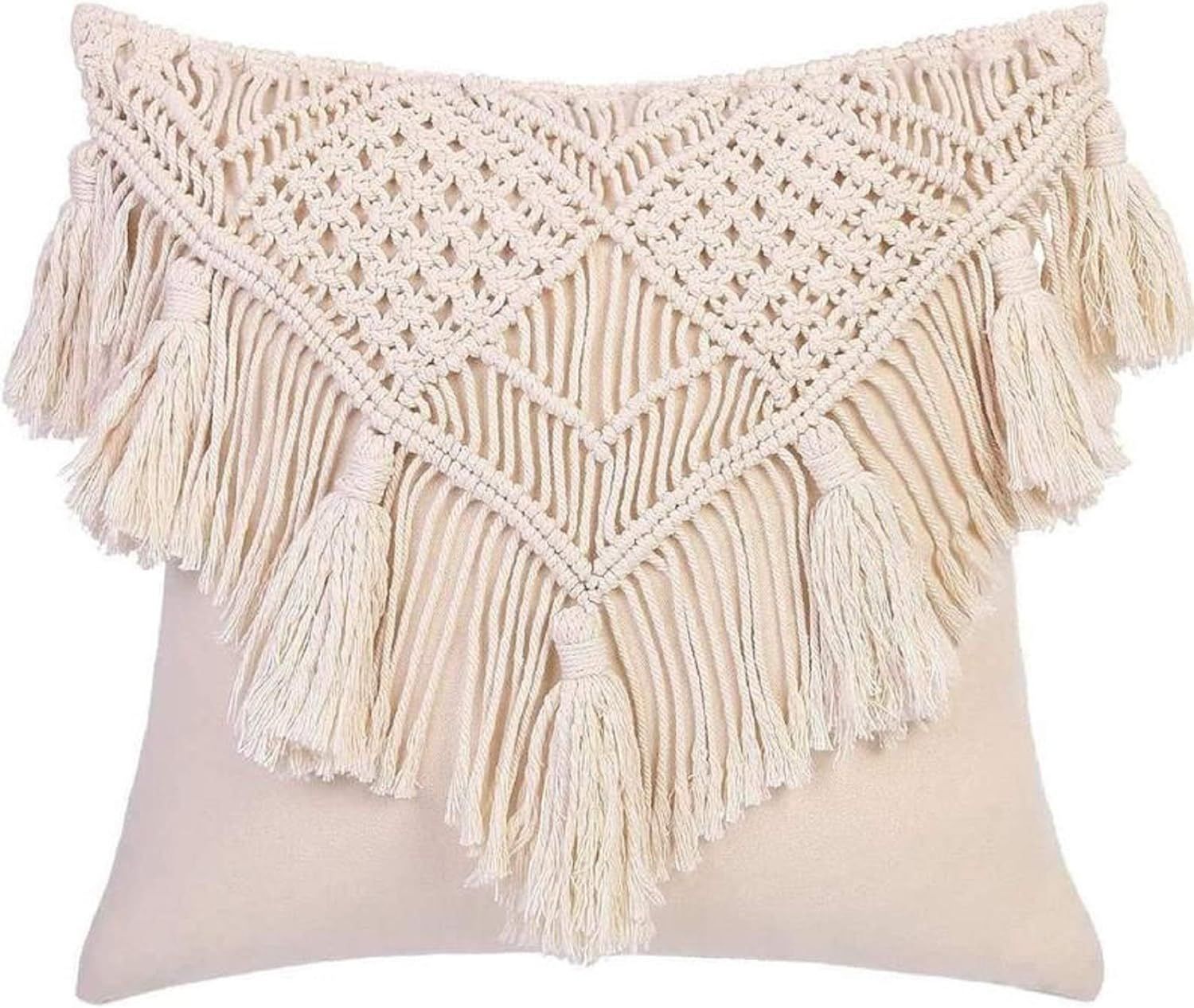 Pillow Covers Macrame Cushion Case Woven Boho for Bed Sofa Couch