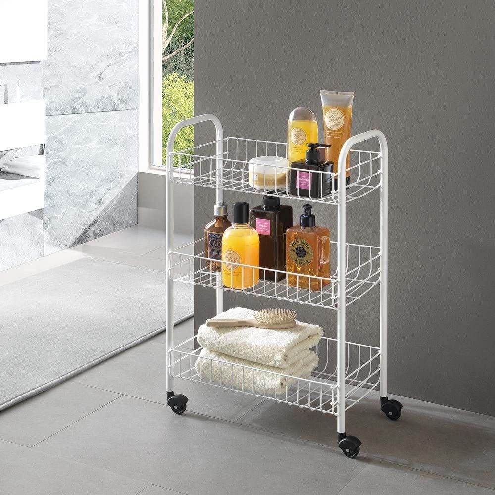 Metaltex 3 Tier Bathroom Cart