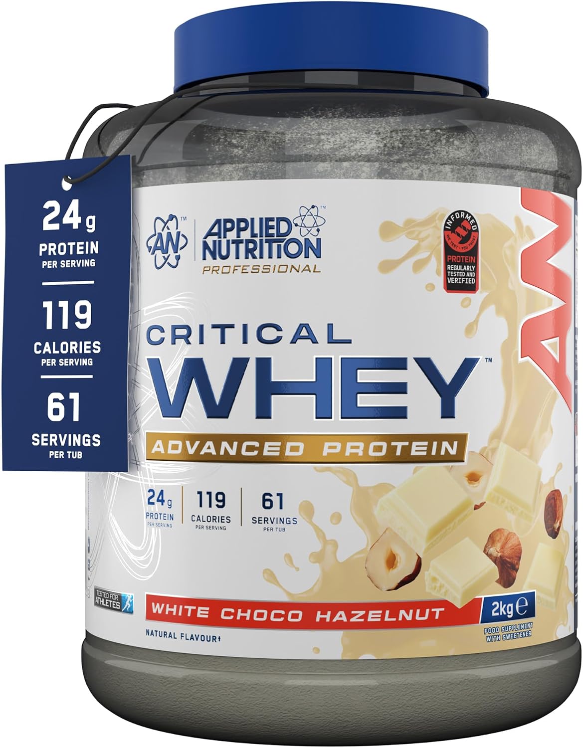 AN CRITICAL WHEY 2 KG WHITE CHOCO HAZELNUT