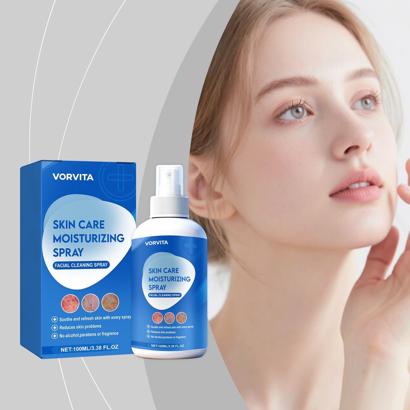 100ml Hydrating Facial Mist with Moisturizing and Makeup Refresh