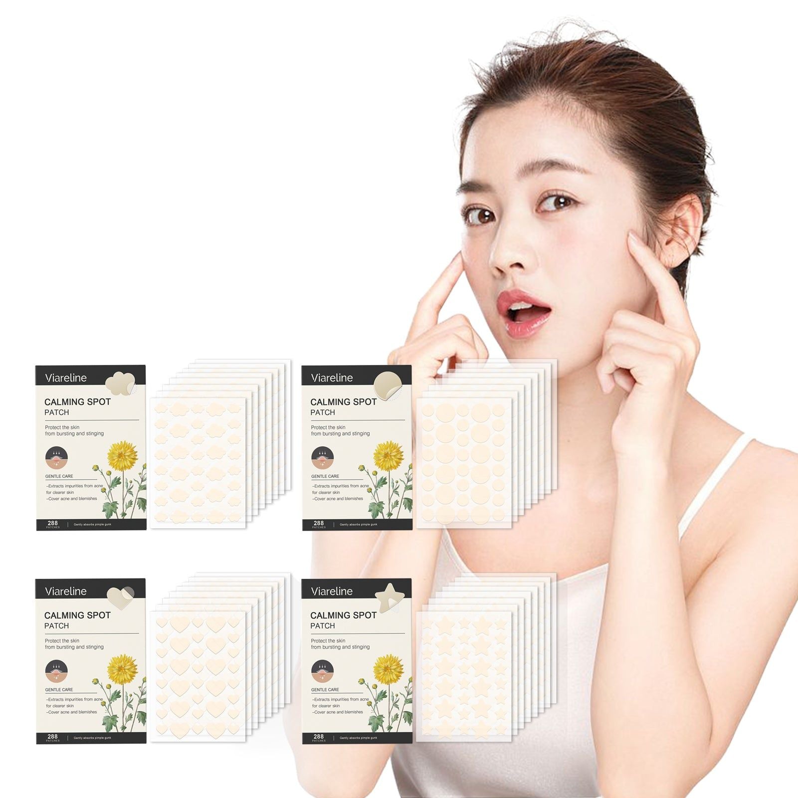 Acne Patch Care Series, Gentle Facial Care, Clear Skin, Fast Acne Repair ,288pcs