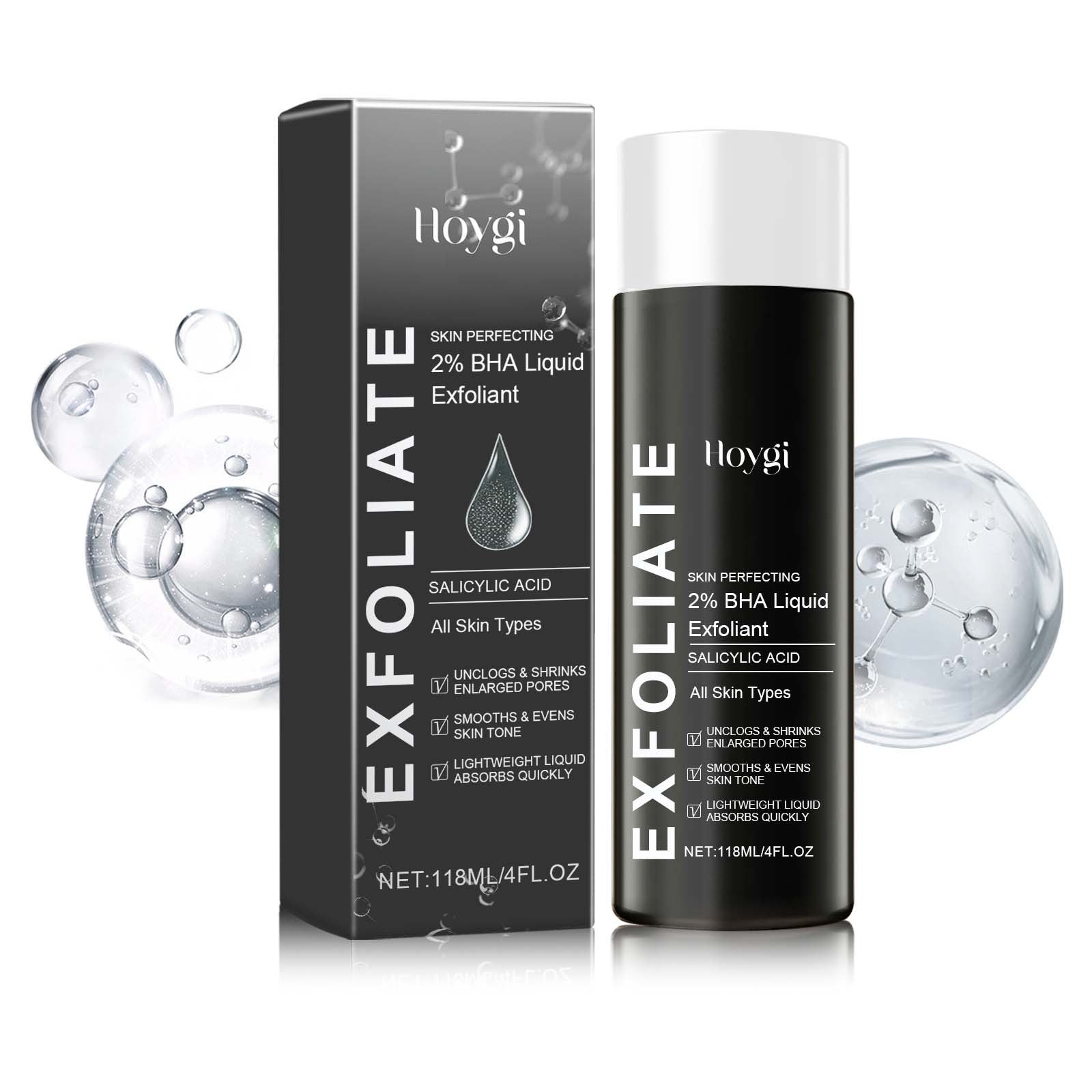 Salicylic Acid Acne Serum, BHA Liquid Exfoliant, Pore Tightening, Clear Skin, Moisturizing ,118ml